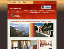 Tablet Screenshot of apartamentosrocamar.com